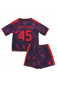Bayern Munich Aleksandar Pavlovic #45 Jalkapallovaatteet Lasten Kolmas peliasu 2026-27 Lyhythihainen (+ Lyhyet housut)
